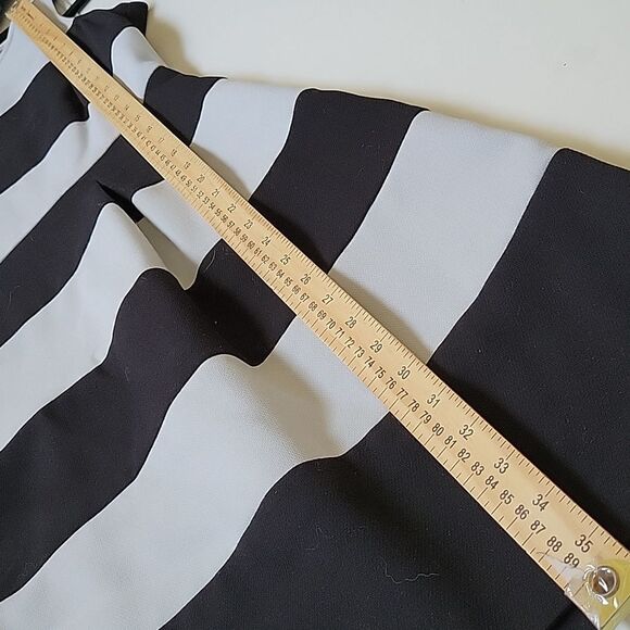 LOFT 6P BLACK BLUE COLOR BLOCK SHEATH STRETCH SLEEVELESS DRESS ANN 6 PETITE - Picture 2 of 9